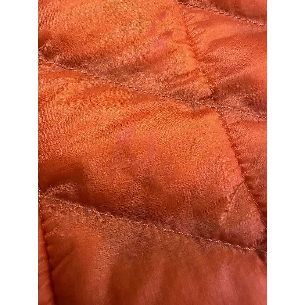 The North Face Puffer Vest Men's Extra Large Orange Thermoball Full Zip